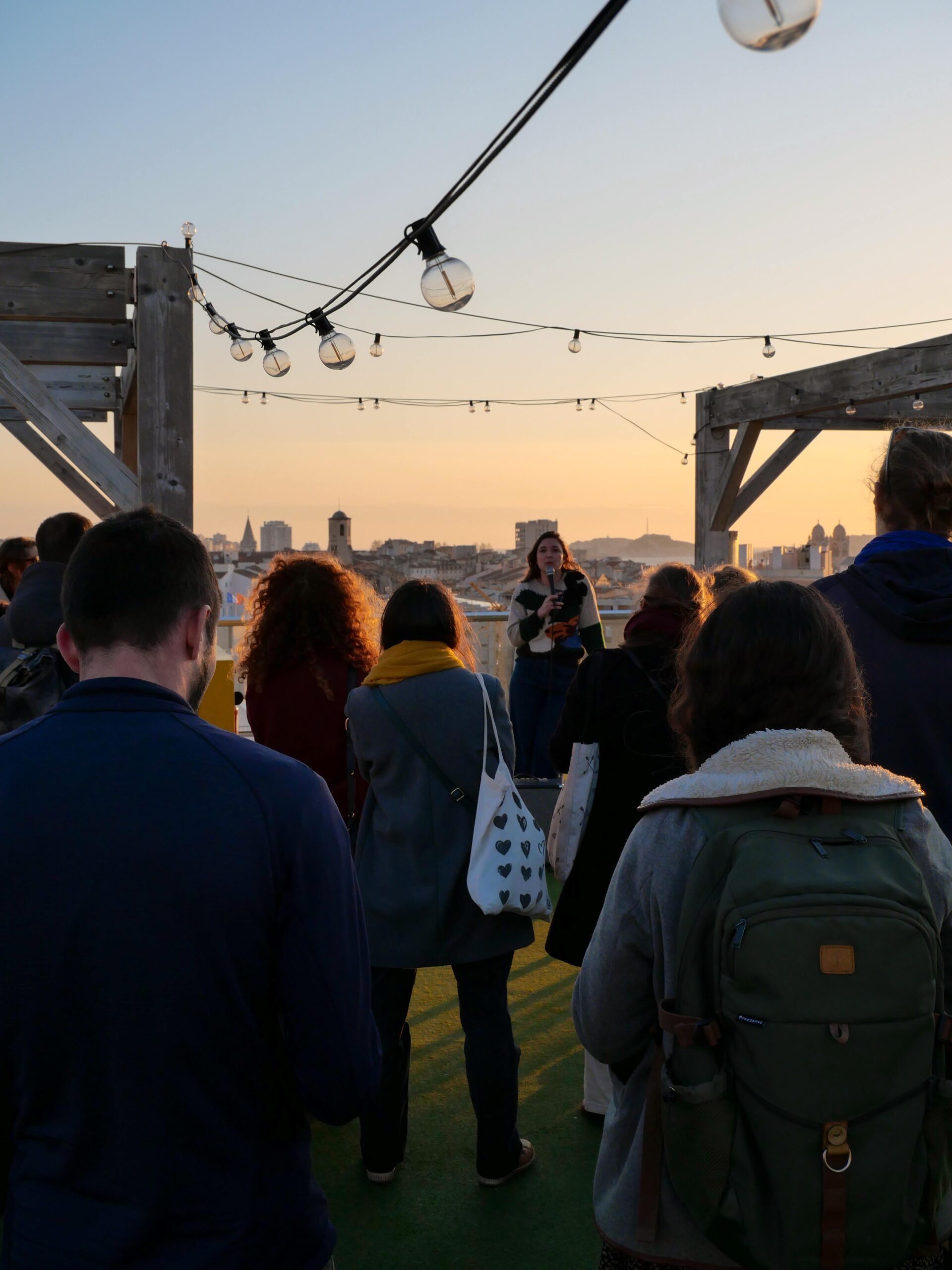 La solive sur le rooftop du Campus Biaggi